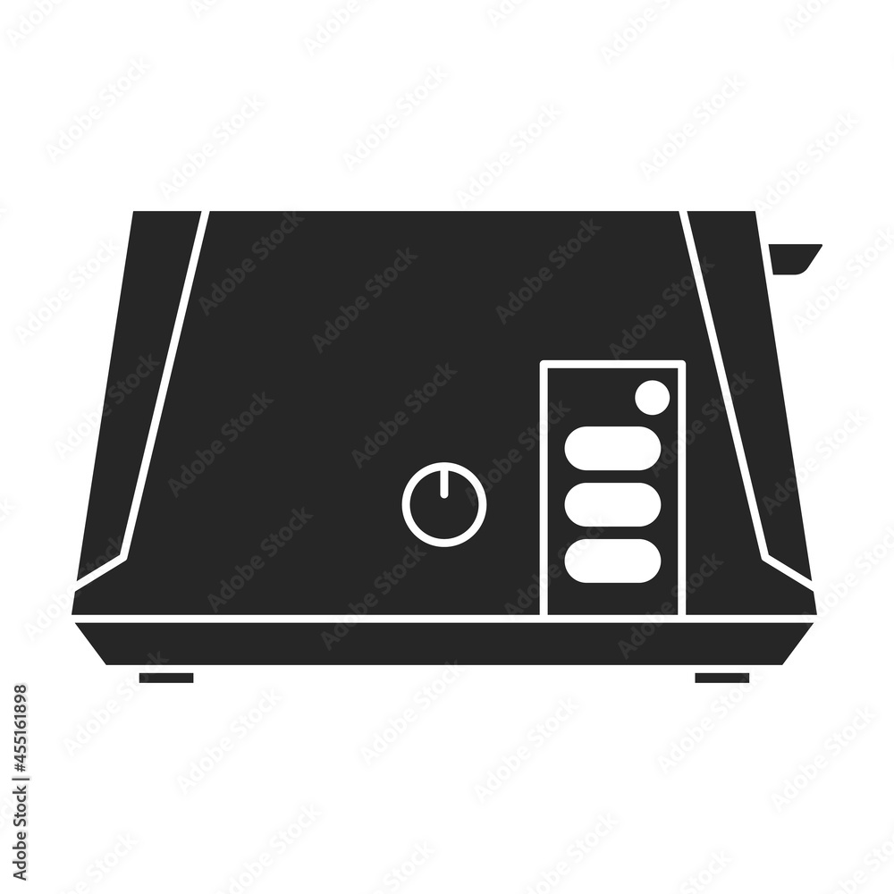 Toaster vector icon.Black vector icon isolated on white background toaster. Toaster vector icon.Black vector icon isolated on white background toaster.