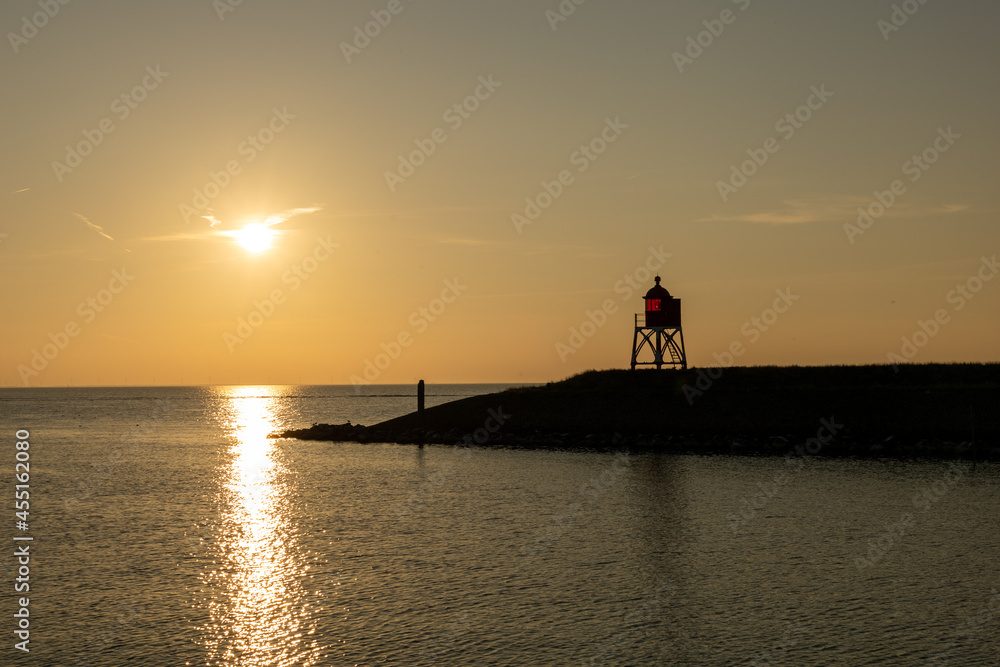 Fototapeta premium Ijsselmeer bij zonsondergang