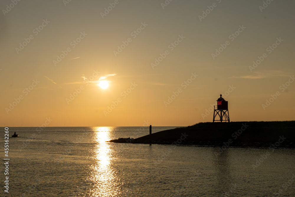 Fototapeta premium Ijsselmeer bij zonsondergang