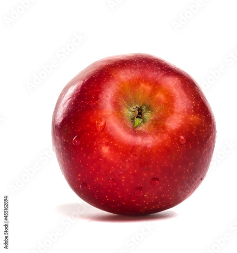 Beautiful, ripe, juicy, red apple isolate on a white background.