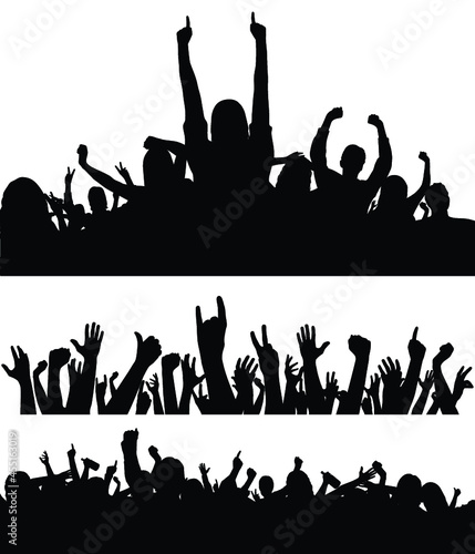 Crowd silhouettes