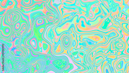 Abstract textured multicolored liquid background