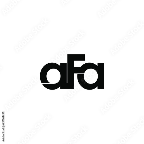 afa initial letter monogram logo design