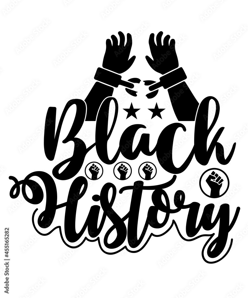 Fototapeta premium Black History Month Svg design