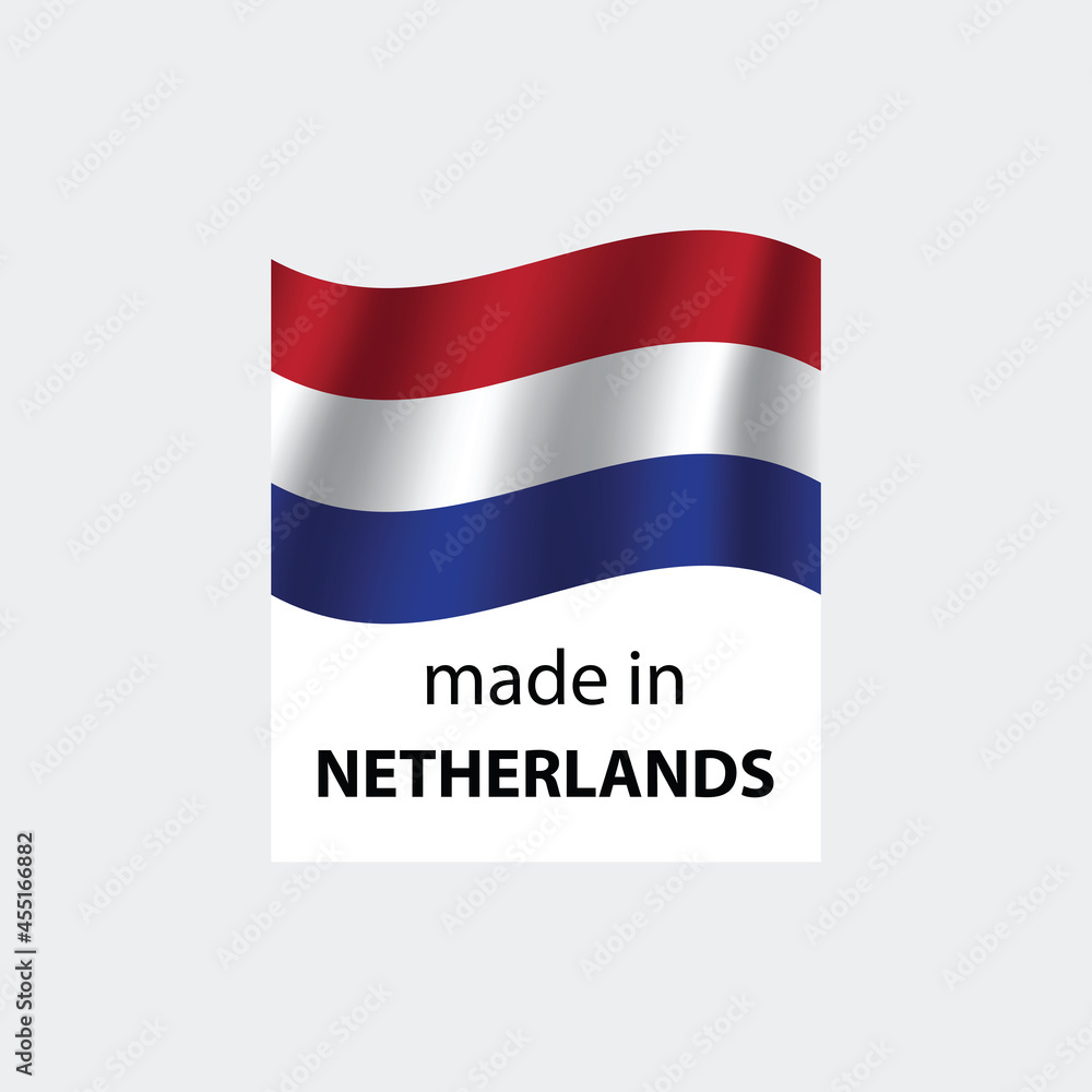 made in Netherlands vector stamp. bagge with Netherlands flag made in Netherlands vector stamp. bagge with Netherlands flag