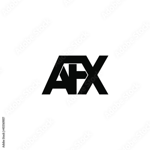 afx initial letter monogram logo design