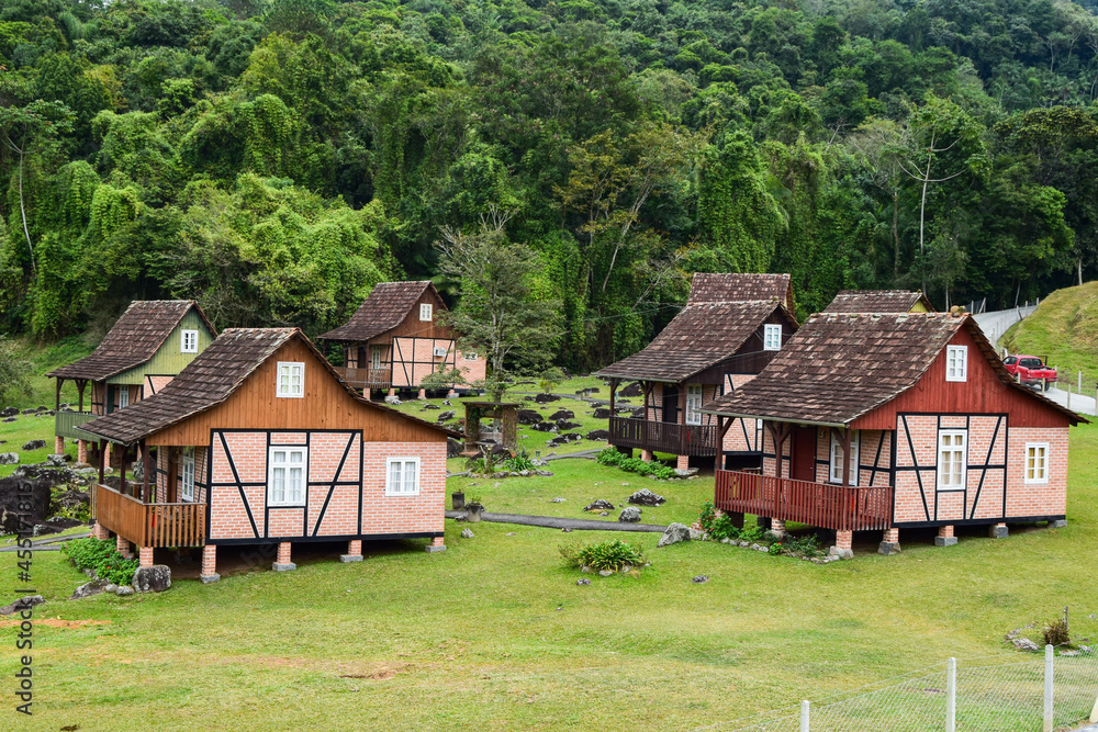 German half-timbered houses, Pomerode, Santa Catarina, Brazil German half-timbered houses, Pomerode, Santa Catarina, Brazil
