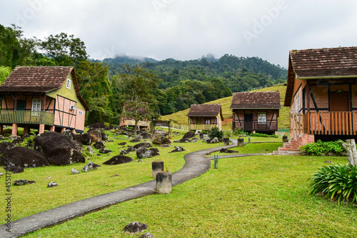 German half-timbered houses, Pomerode, Santa Catarina, Brazil