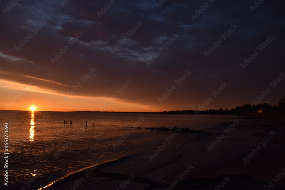 Sunrise at the New Jersey shore. Sunrise at the New Jersey shore.