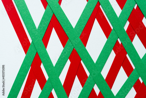 Wallpaper Mural red and green stripes Torontodigital.ca