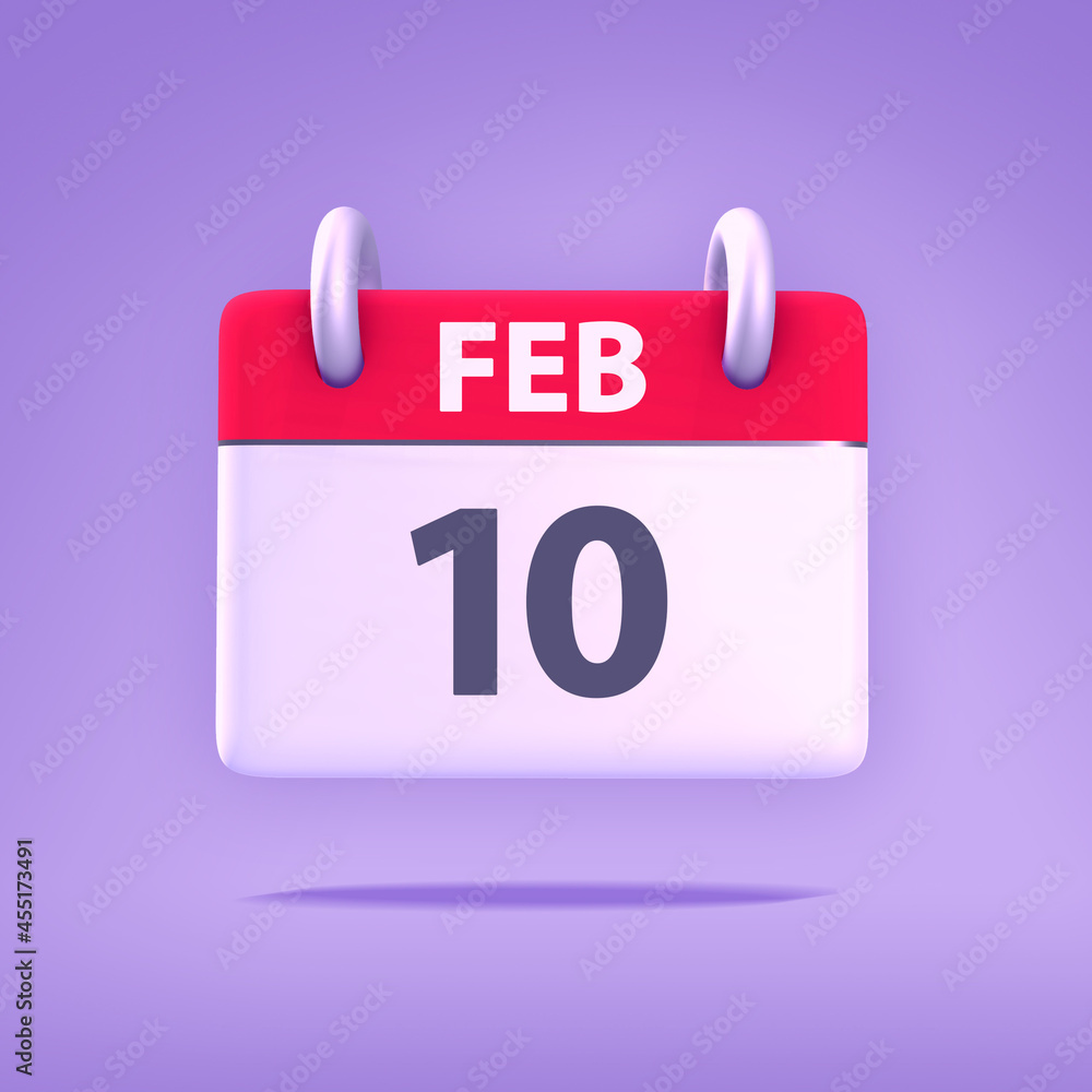 3D Calendar - February 10th 3D Calendar - February 10th