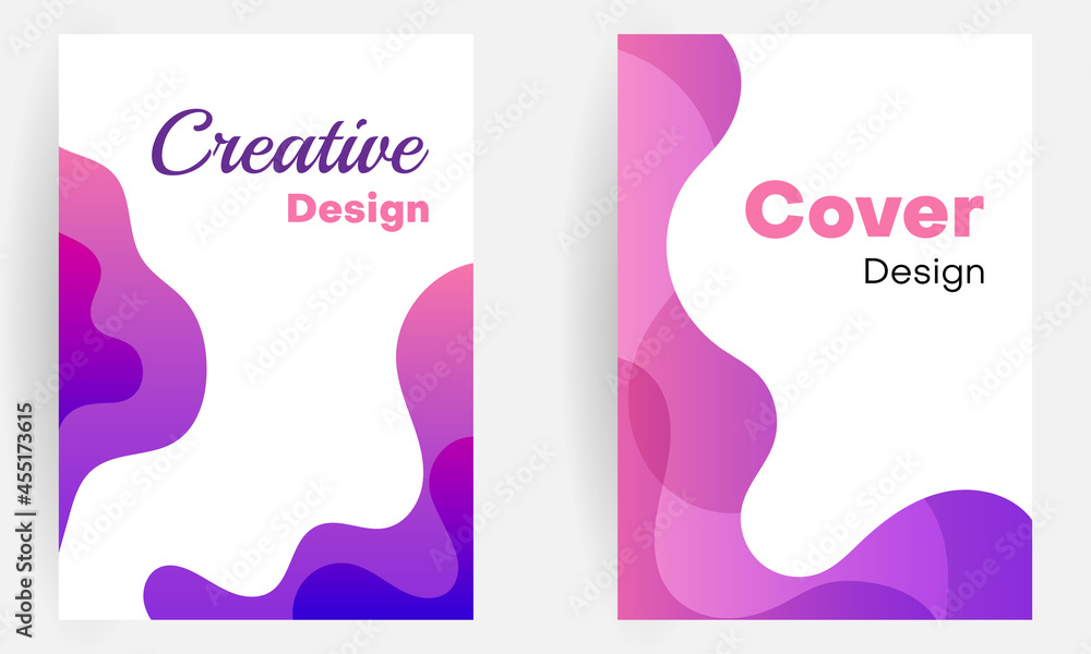 cover design template with abstract purple fluid shapes backgroun. vector illustration cover design template with abstract purple fluid shapes backgroun. vector illustration