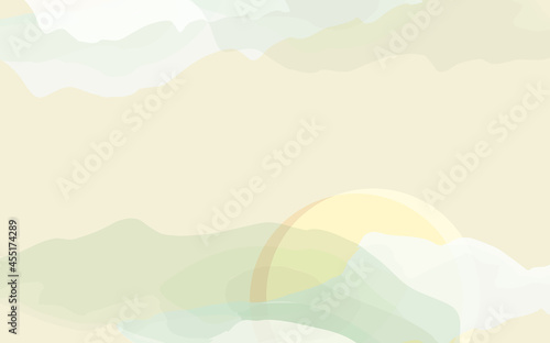 Hand drawn flat design abstract shapes background 