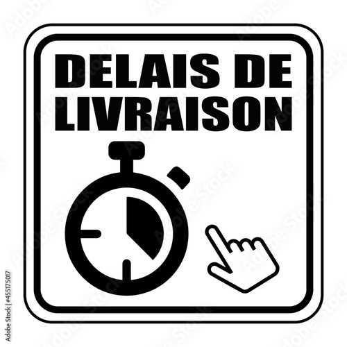 Logo délais de livraison.