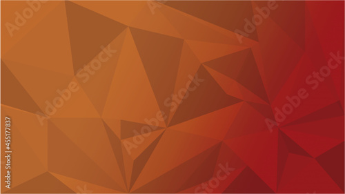 Degradado de fondo de figuras geométricas entre amarillo y naranja