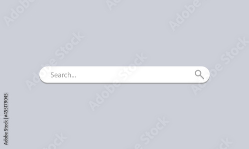 Barra buscador. icono de búsqueda de página web. Buscador de internet. Ilustración vectorial  photo