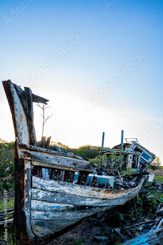 Abandoned ship in hokkaido mombetsu  photo
