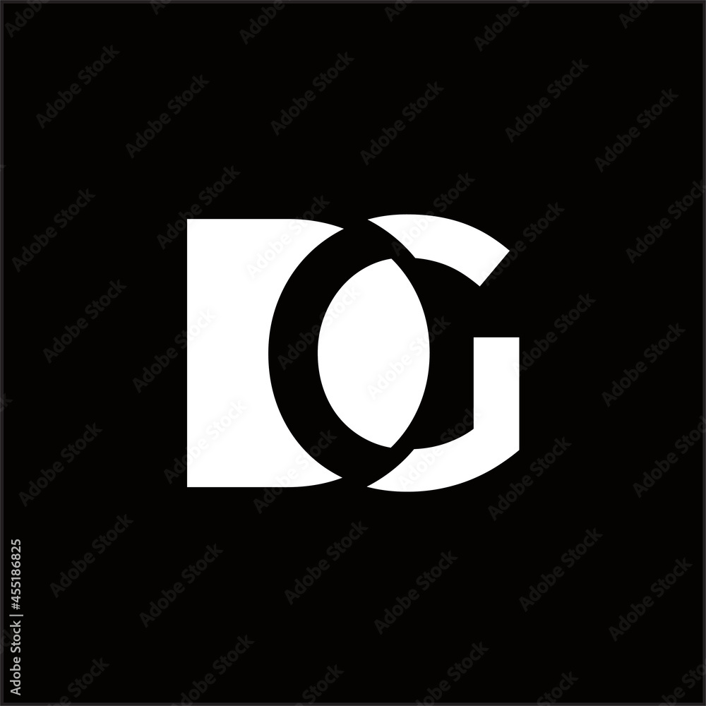 creative simple logo design letter DG creative simple logo design letter DG