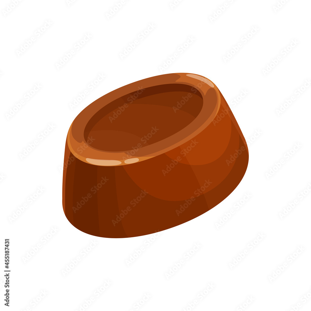 Chocolate candy, Swiss sweets, Belgian truffle bar, vector isolated icon. Chocolate candy sweet desserts, truffle praline confectionery and caramel confection comfits Chocolate candy, Swiss sweets, Belgian truffle bar, vector isolated icon. Chocolate candy sweet desserts, truffle praline confectionery and caramel confection comfits