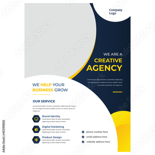 Creative Agency Flyer Template (ID: 455190858)