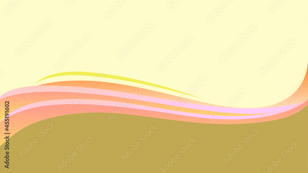 brown yellow abstract curve pattern background with copy space, Wave Abstract Background. For Design Flyer, Banner, Landing Page. Vector Illustration with Color Gradient brown yellow abstract curve pattern background with copy space, Wave Abstract Background. For Design Flyer, Banner, Landing Page. Vector Illustration with Color Gradient