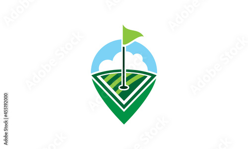 Sport location news field Abstract Logo icon company Design Vector.svg