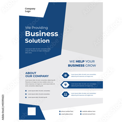 Blue Company Flyer Template