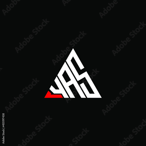 YAS letter logo creative design. YAS unique design
 photo