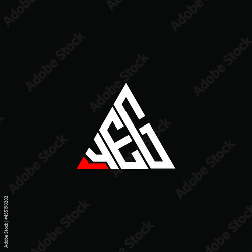 YEG letter logo creative design. YEG unique design
 photo