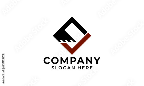 Excavator Abstract Logo Contruction Icon company Design Vector.svg