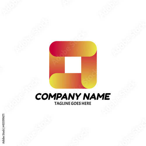 Flat logo simple presentation colorful side template company name Free Download Flat logo simple presentation colorful side template company name - GFXLoad