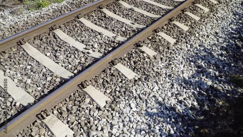 Train track dolly shot in 4K Train track dolly shot in 4K
