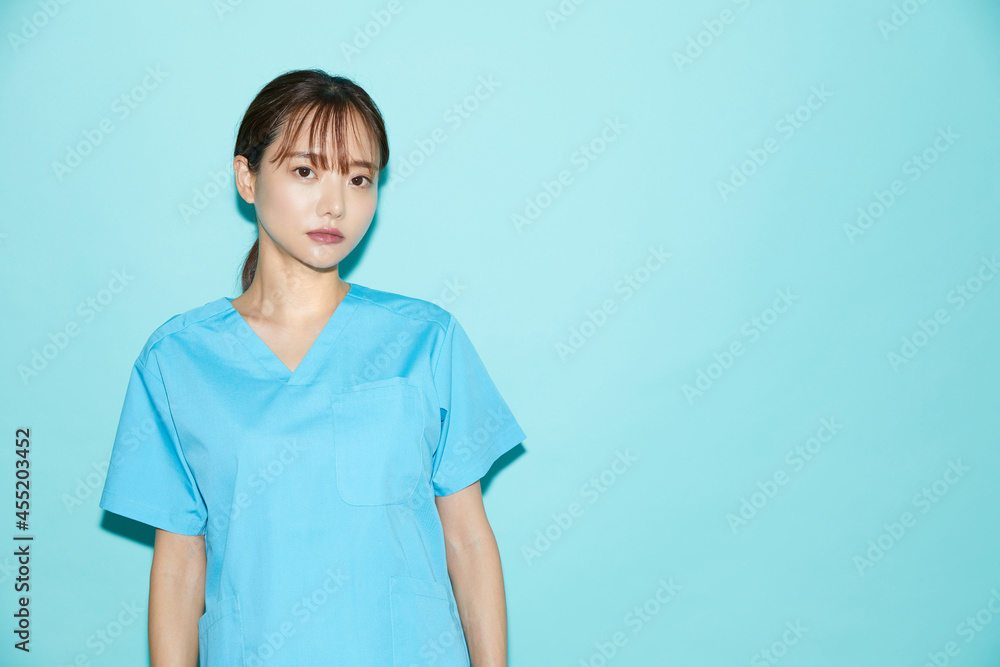 若い女性看護師のポートレート 若い女性看護師のポートレート