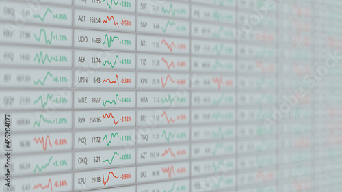 Stock market fictional tick...