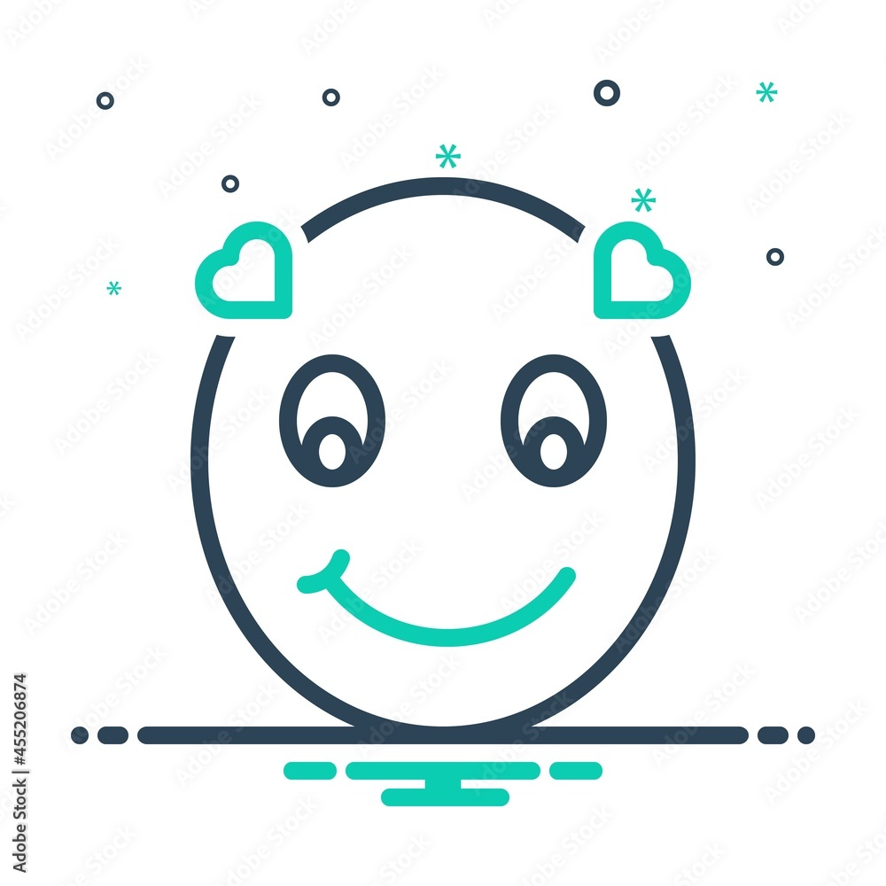 Obraz premium Mix icon for smile