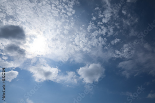 Picturesque view of blue sky with clouds