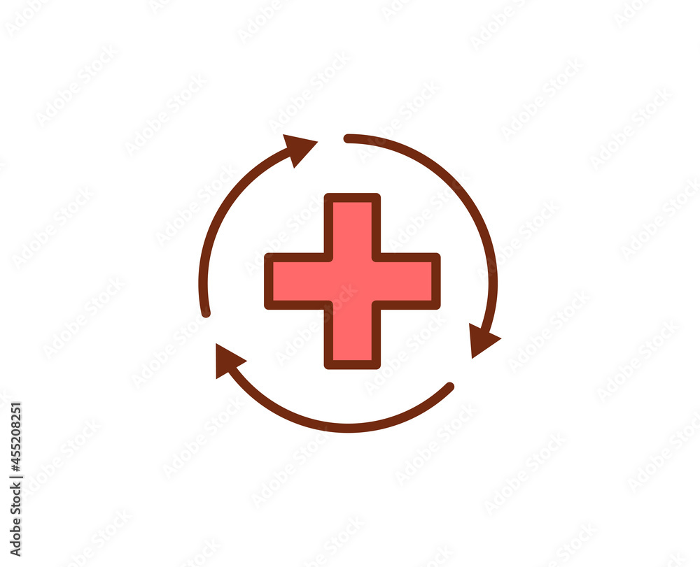 Cross flat icon. Thin line signs for design logo, visit card, etc. Single high-quality outline symbol for web design or mobile app. Medical outline pictogram. Cross flat icon. Thin line signs for design logo, visit card, etc. Single high-quality outline symbol for web design or mobile app. Medical outline pictogram.