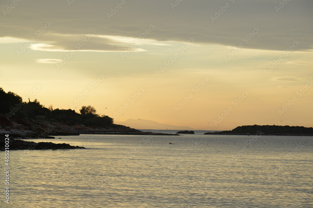 Naklejka premium Greek Islands summer vacation