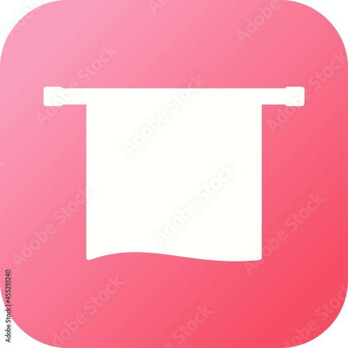 Unique Towel Dryer Vector Glyph Icon