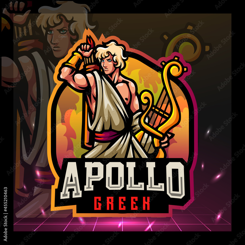 Apollo mascot. esport logo design Apollo mascot. esport logo design