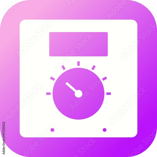 Unique Thermoregulator Vector Glyph Icon