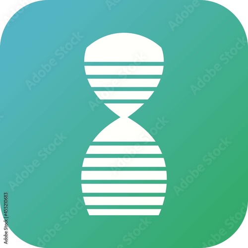 Unique DNA Structure Vector Glyph Icon