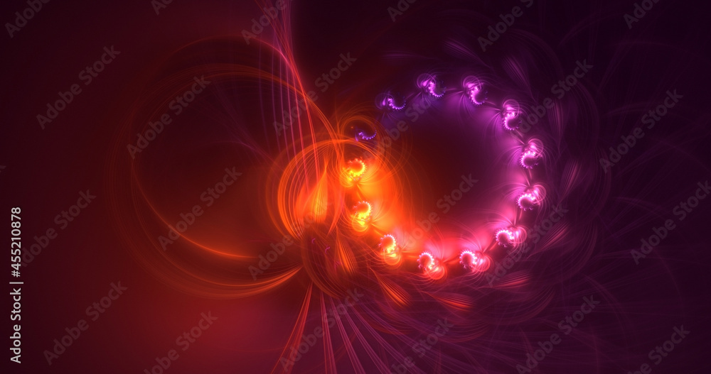 3D rendering abstract round light background 3D rendering abstract round light background