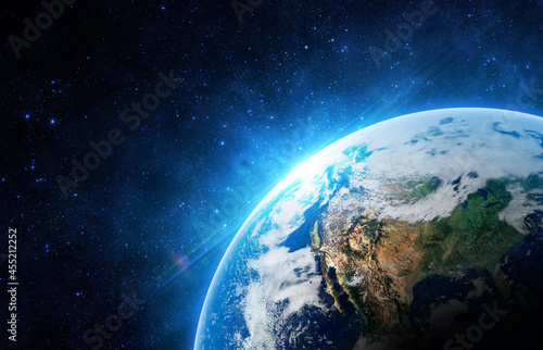 Fototapeta Naklejka Na Ścianę i Meble -  Earth - Elements of this Image Furnished by NASA