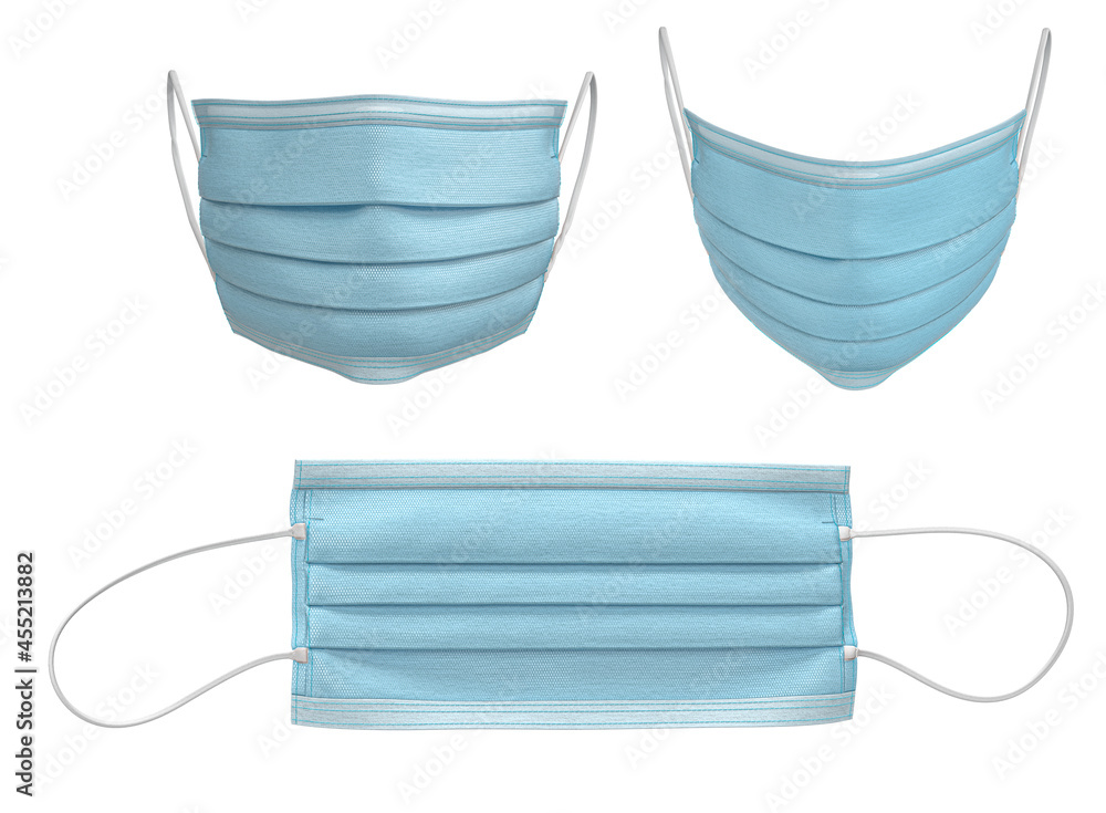 3d rendered surgical mask 3d rendered surgical mask