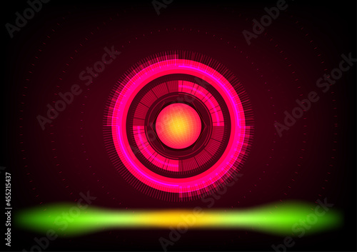 Abstract backgrounds light shiny ball circle colorful digital animation technology motion futuristic art design wallpaper pattern vector illustration EPS10