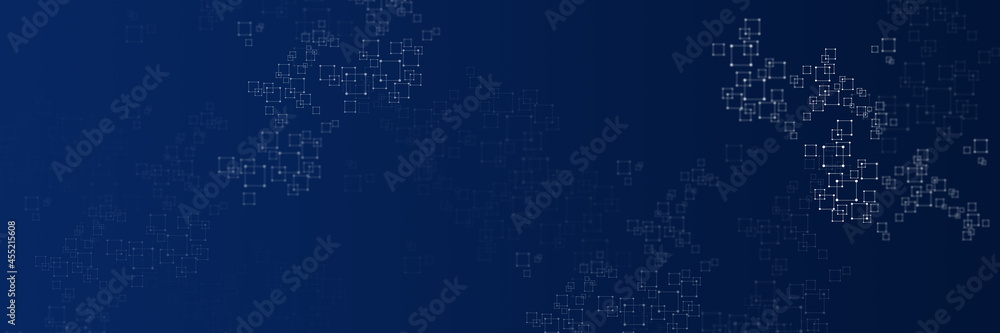 Digitally generated image over blue background