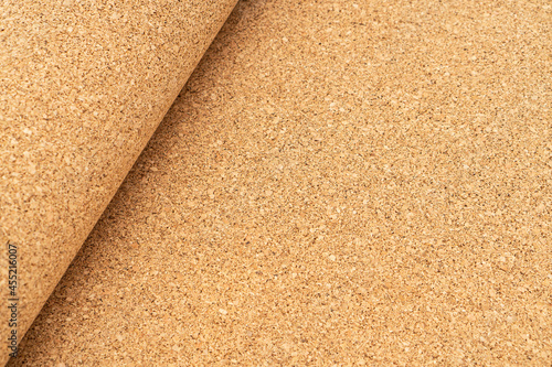 Bild auf Leinwand Roll of natural cork used as underlay in flooring