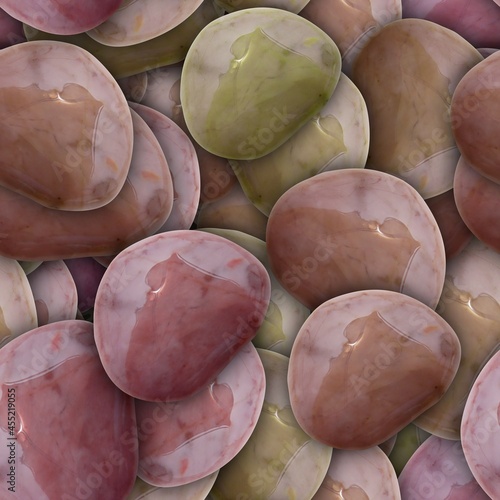 Wet sea stones background. ...