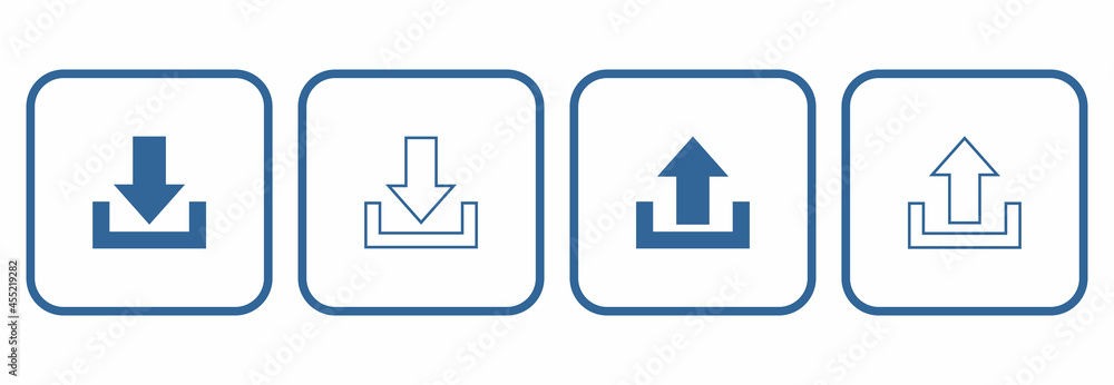 download, upload icon vector with arrow symbol illustrations download, upload icon vector with arrow symbol illustrations